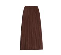TEidea Jupe Longue Femme Robe en Laine pour Femmes: Robe en Tricot Taille Haute Midi, Jupe d'hiver Chaude Et Élégante-Le Café-S