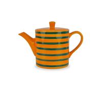 Teiera In Stoneware Arancione E Verde 850ml