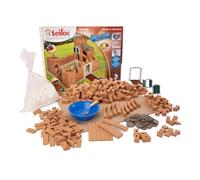 Teifoc 3200 Kit de Construction en Briques - Château de Chevaliers, Set créatif avec 435 pièces, Mini-Briques, Jouet château médiéval DIY pour Filles et garçons à partir de 7 Ans