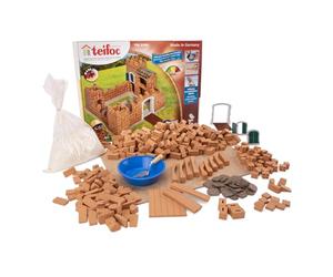 Teifoc 3200 Kit de Construction en Briques - Château de Chevaliers, Set créatif avec 435 pièces, Mini-Briques, Jouet château médiéval DIY pour Filles et garçons à partir de 7 Ans