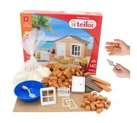 teifoc 4500 Kit Maison de Plage - Set de Construction créatif pour Enfants dès 6 Ans, 140 pièces, Mini Briques, Jouet Montessori, Cadeau Fille et garçon, Développement de la motricité