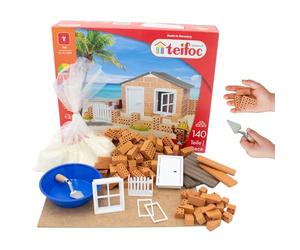 teifoc 4500 Kit Maison de Plage - Set de Construction créatif pour Enfants dès 6 Ans, 140 pièces, Mini Briques, Jouet Montessori, Cadeau Fille et garçon, Développement de la motricité