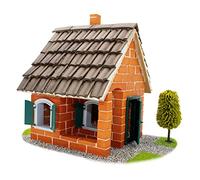 Teifoc 5200 Kit de construction en pierre - Maison de vacances, maison à construire soi-même avec 320 composants, jouet éducatif pour enfants à partir de 8 ans, jouet Montessori en argile Mini briques