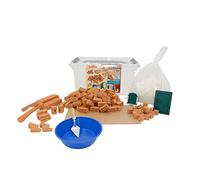 teifoc Kit de construction en pierre - 145 mini briques pour projets de bricolage - Kit de bricolage pour enfants à partir de 6, 7, 8 ans et adultes, jouets créatifs pour filles et garçons