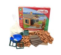 Teifoc Kit de Construction - Maison avec Barbecue - 185 pièces