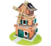 Teifoc kit de construction moulin à vent pierre solaire marron 380 pièces Marron G