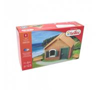 teifoc Maison avec Plaque de Toit - Kit de Démarrage - 123 Pièces 62366