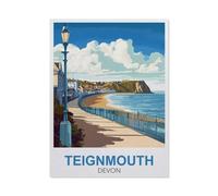 Teignmouth Devon,Puzzle pour Adultes 1000 Pièces en Bois Puzzles Jeu Cadeau Accueil Décoratif Mots Croisés(75x50cm)-FC78