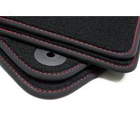 teileplus24 105 Tapis de Sol pour Skoda Superb III 3 2015-2023 Bordure de Bande Couture décorative