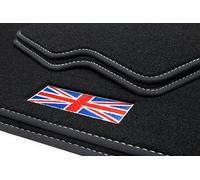 teileplus24 503 Tapis de Sol Exclusif avec Logo Union Jack pour Mini Countryman R60 2010-2017 Coutures décoratives