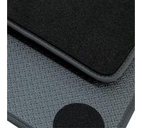 teileplus24 BGF500 Tapis de Sol Toutes Saisons pour BMW X3 G01 / iX3 2018- Étanche, Couture:Noir
