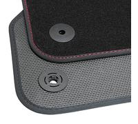 teileplus24 BGF638 Tapis de Sol Toutes Saisons Compatible avec Mercedes-Benz CLA X118 Combi 2019- Étanche, Couture:Rouge