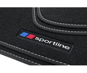 teileplus24 F668 Tapis de Sol en Caoutchouc Sportline Design pour BMW X3 E83 2003-2010