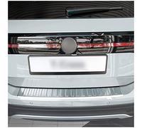 teileplus24 L660 Protection de seuil de Coffre V2A INOX pour VW T-Cross C1 2018- avec Bord, Couleur:Argent brossé