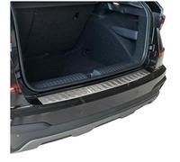teileplus24 L757 Protection de seuil de Coffre V2A INOX pour Skoda Kamiq Facelift 2024- avec Bord, Couleur:Argent brossé