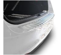 teileplus24 L758 Protection de seuil de Coffre V2A INOX pour Skoda Scala Facelift 2024- avec Bord, Couleur:Argent brossé