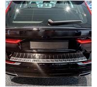teileplus24 Protection de seuil de Coffre pour Volvo XC60 II 2017- | Inox Bord plié Ruban montage Chiffon nettoyage Ajustement parfait Inox