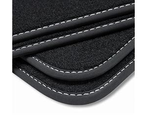 teileplus24 V252 Tapis de Sol en Velours pour VW Golf 5 / Golf 6 / Scirocco 3 Protection du Marche Pied