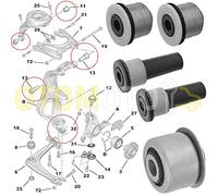 TEILEX Germany Kit bras de suspension avant compatible PEUGEOT 407 508 composé de 5 pièces