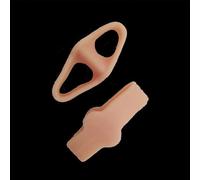 Teint 1pair - Tubes Séparateurs De Protection Des Orteils En Tissu, Soulagement De La Douleur Des Pieds Et Des Mains, Masseur Doux, Bandage, Outils De Soins Des Pieds, Outils De Protection Contre Les