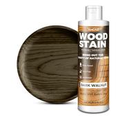 Teinte à Bois 250ml Noyer Foncé à Base d’Eau, Lasure et Peinture pour Meubles Intérieurs Extérieurs, Portes Placards Étagères, Wood Stain Mat, Séchage Rapide, Non Toxique, Facile à Appliquer