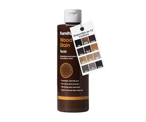 Teinte à Bois Furniture Clinic (Teck) - Séchage Rapide, Haute Concentration, Application Facile pour les Bois Intérieurs & Extérieurs - Base d’Eau - 250ml