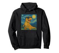 Teintes T-Rex rugissantes inspirées de Van Gogh Sweat à Capuche