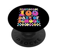 Teinture à Cravate rétro Groovy 100 Jours d'école PopSockets PopGrip Adhésif