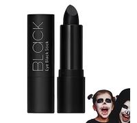 Teinture À Lèvres Noire, Smudge Proof Lipstick Long Lasting, Brillant À Lèvres Mat Imperméable, Rouge À Lèvres Halloween avec Formule Hydratante Pour Lèvres Des Femmes, 20g