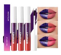 Teinture À Lèvres Peel Off | Gloss À Lèvres Résistant Aux Traces,Lot de 3 Gloss Matte Fixation Longue Durée Peel Off - Rouge À Lèvres Beauté Femme Pour Tenue Quotidienne et Rendez-vous