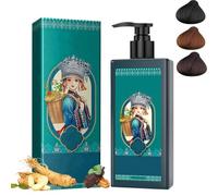 Teinture capillaire à l'extrait de plante pour cheveux gris, teinture naturelle pour cheveux végétaux, couleur douce et durable, shampooing nourrissant pour teinture capillaire (2 pcs)