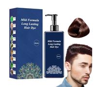 Teinture Capillaire Crème Couvrante pour Cheveux Gris | Extraits Végétaux Naturels Léger Résistance Longue Durée Maison & Salon