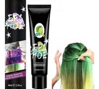 Teinture Capillaire Dégradée - Couleur De Cheveux Temporaire Non Dommageable, Formule Facile À Laver, Sans Danger For Les Et Le Cuir Chevelu, Kit Changement Vibrante(Green and yellow)