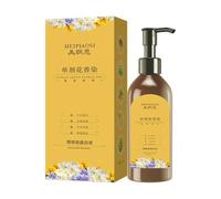 Teinture Capillaire Florale A Dose Unique Mepance, Formule Vegetale, Sans Peroxyde D'hydrogene, Sans Irritation, Sinon La Teinture Pour Cheveux Couvre Les Cheveux Gris, Chatain Clair.