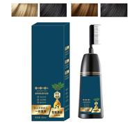 Teinture Capillaire Pour Femmes | Colorant Nourrissant 2 En 1 Avec Peigne Et Soin | Crème Colorante Couvrance Longue Durée pour Collègues Amis Famille Jeunes Filles Grands-Parents