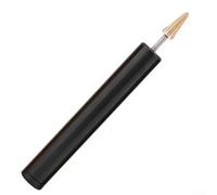 Teinture de bord en cuir pour artisanat du cuir - Outil applicateur de couleur en aluminium pour cuir tanné, tissu, toile - Impression de bord réutilisable de 130 mm (noir)