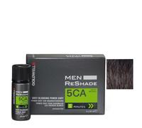 Goldwell Men ReShade Grey Blending Power Shot 5CA Cool Ash Light Brown, paquet de 4 x 20 ml