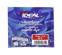 Ideal – Teinture pour tissu multifibres – Sachet 15 g – Rouge