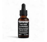 Teinture-Mère Ail Noir & Propolis Brune - Immunité Renforcée, Antioxydant Puissant, Circulation & Digestion - Miel Naturel Sans Additifs - Teinture Artisanale Ail Noir Fermenté - Made in France