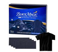 Teinture noire pour machine à laver - Lingettes pour restaurer la couleur du tissu, solution d'entretien à linge | Système de traitement durable pour renouvellement des couleurs des vêtements, forme