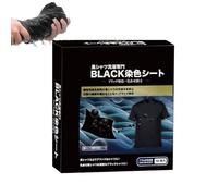 Teinture noire pour tissus | 16 pastilles de couleur longue durée et renforcement de la couleur, feuilles de teinture pour assombrir les vêtements en coton - Pour pantalons, pras,