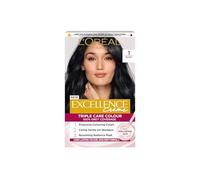Teinture permanente Crème Excellence L'Oréal Paris, coloration radieuse à la maison avec couverture jusqu'à 100 % des cheveux gris, pro-kératine, jusqu'à 8 semaines de coloration, 3 sets de coloration maison L'Oréal Paris en lot de 1