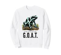 Teinture Poison Fléchette Grenouille Chèvre Illustration Amphibien Vibrant Sweatshirt