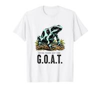 Teinture Poison Fléchette Grenouille Chèvre Illustration Amphibien Vibrant T-Shirt Graphique avec Valeur