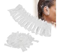Teinture pour Cheveux Douche 20 × 14 × 3 100 Pièces Jetables élastiques Imperméables Oreille Couvre Salon Cheveux Teinture Cache-oreilles Protecteurs D'oreille