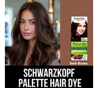 Teinture pour cheveux Schwarzkopf Palette Brun Foncé, longue tenue, couverture des cheveux gris, rétention de la couleur, facile à maîtriser, convivial, application à domicile, nourrissant, essence na