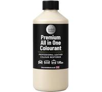 Teinture pour cuir tout-en-un The Scratch Doctor - Teinture auto-scellante pour cuir pour meubles, canapés, sièges de voiture (crème claire, 500 ml)