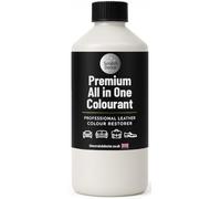 Teinture pour cuir tout-en-un The Scratch Doctor - Teinture auto-scellante pour cuir - Réparation et peinture pour meubles, canapés, sièges de voiture (Blanc, 250ml)