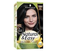 teinture pour les cheveux coloration permanent natural & easy n 590 noir naturel
