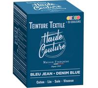 Teinture Textile Bleu Jean - 350g Tout-en-un - Prêt à l'emploi pour Vêtements et Tissus HAUTE COUTURE
